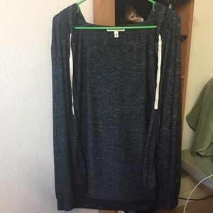 Long Black Hoodie from Express